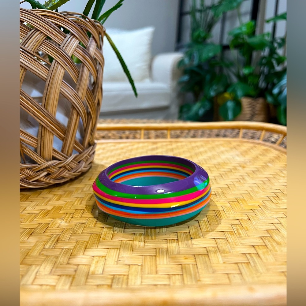 Fabulous perfect 80’s Bracelet rainbow stripes